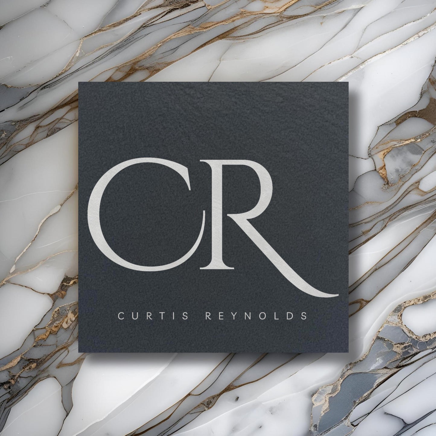 Personalisable Name & Initials Slate Coaster Gift