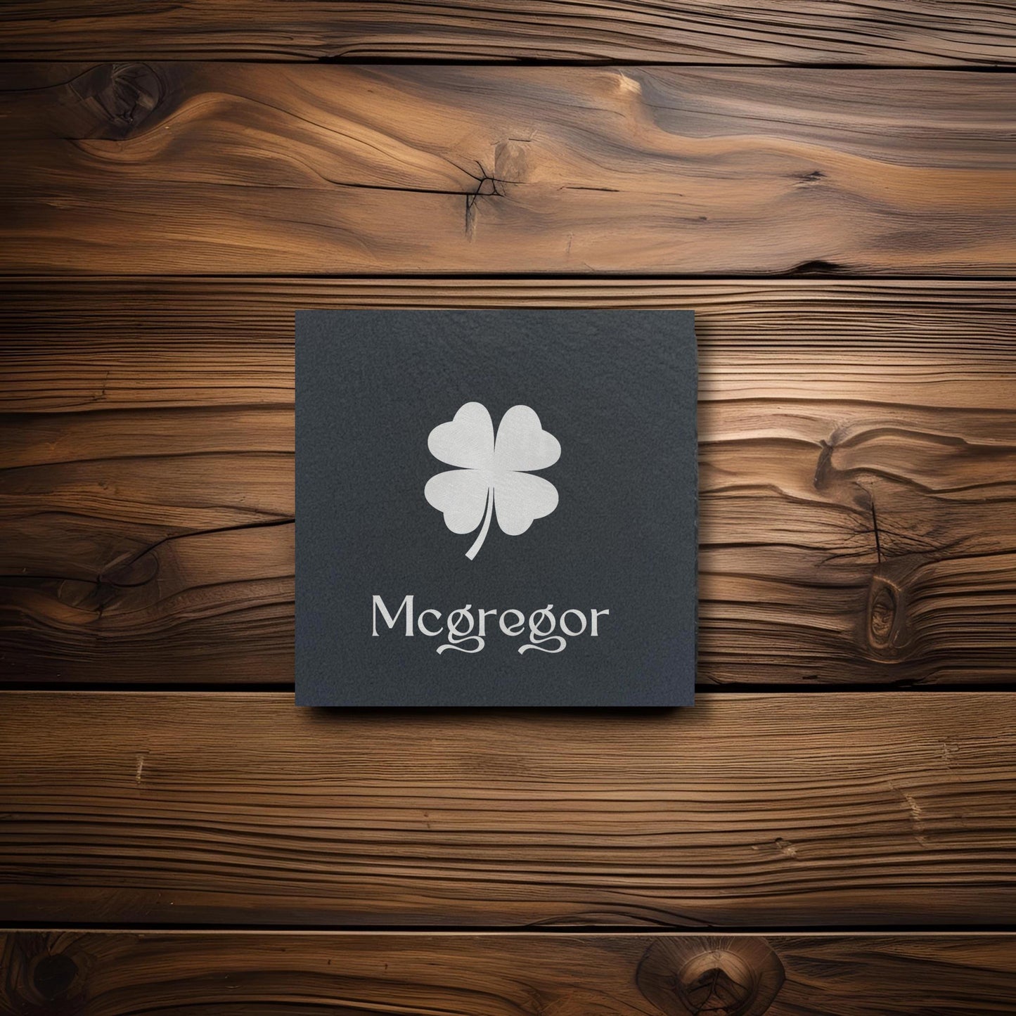 Irish Shamrock & Trinity Knot Slate Coasters