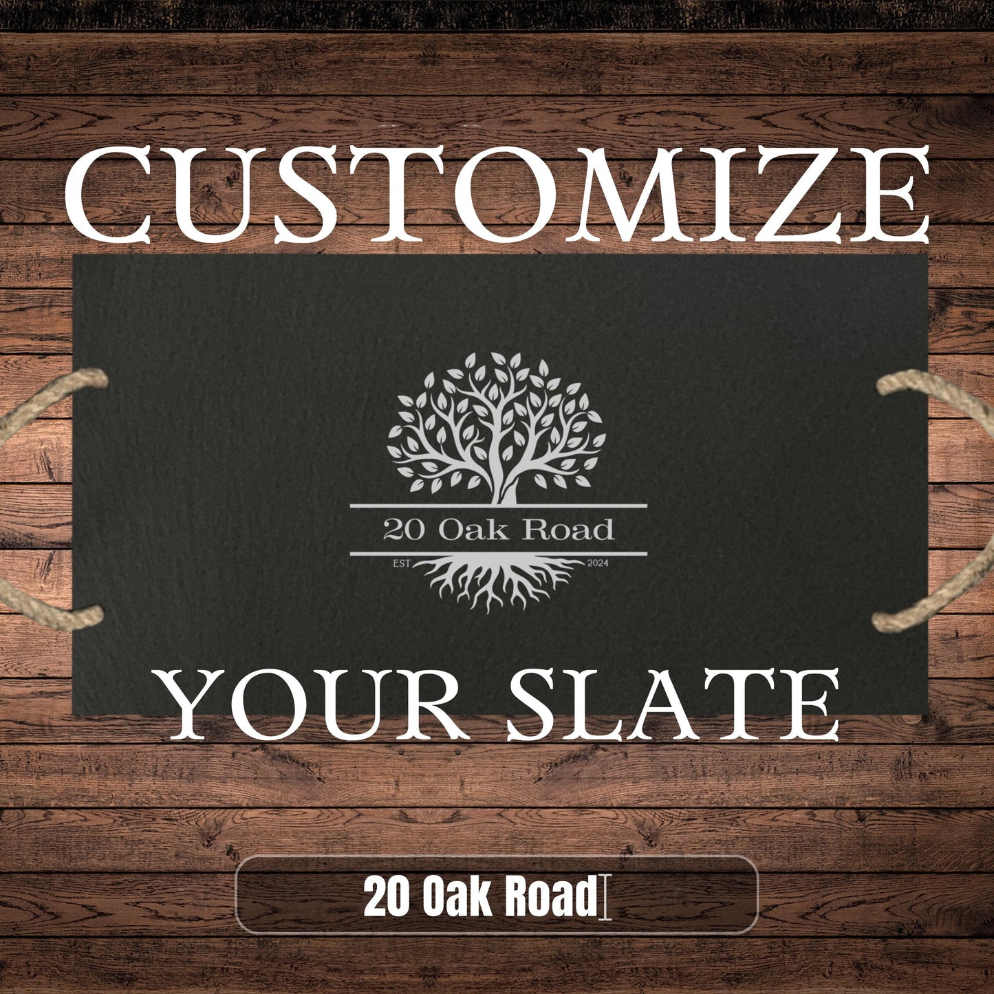 Family Tree Slate Cheeseboard