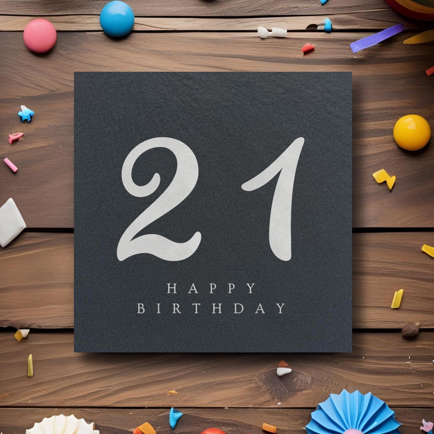 Happy Birthday Custom Age Slate Coaster Gift