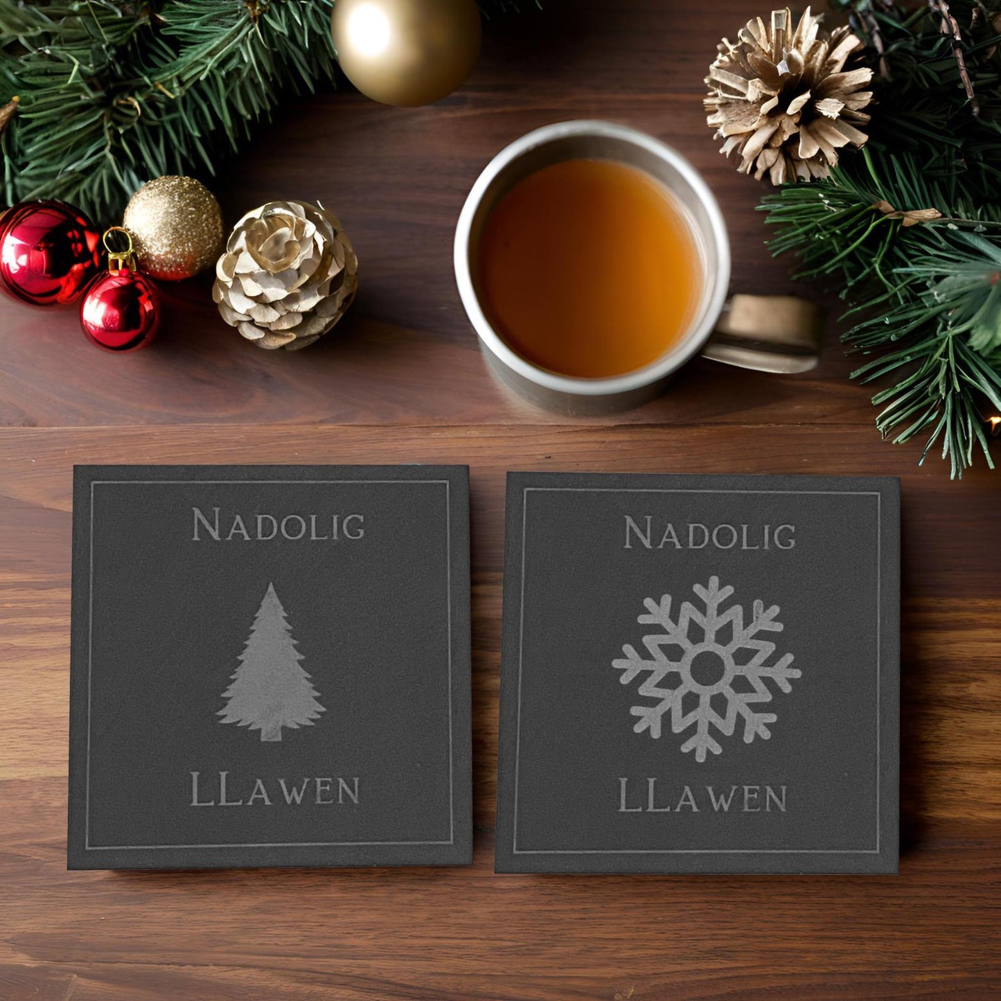 Welsh Christmas Coasters