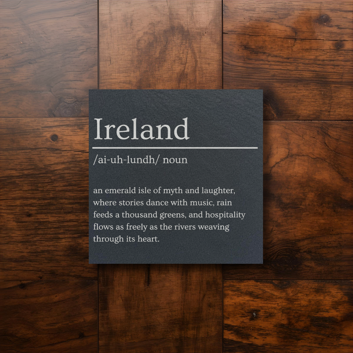 Ireland Dictionary Definition Slate Coaster