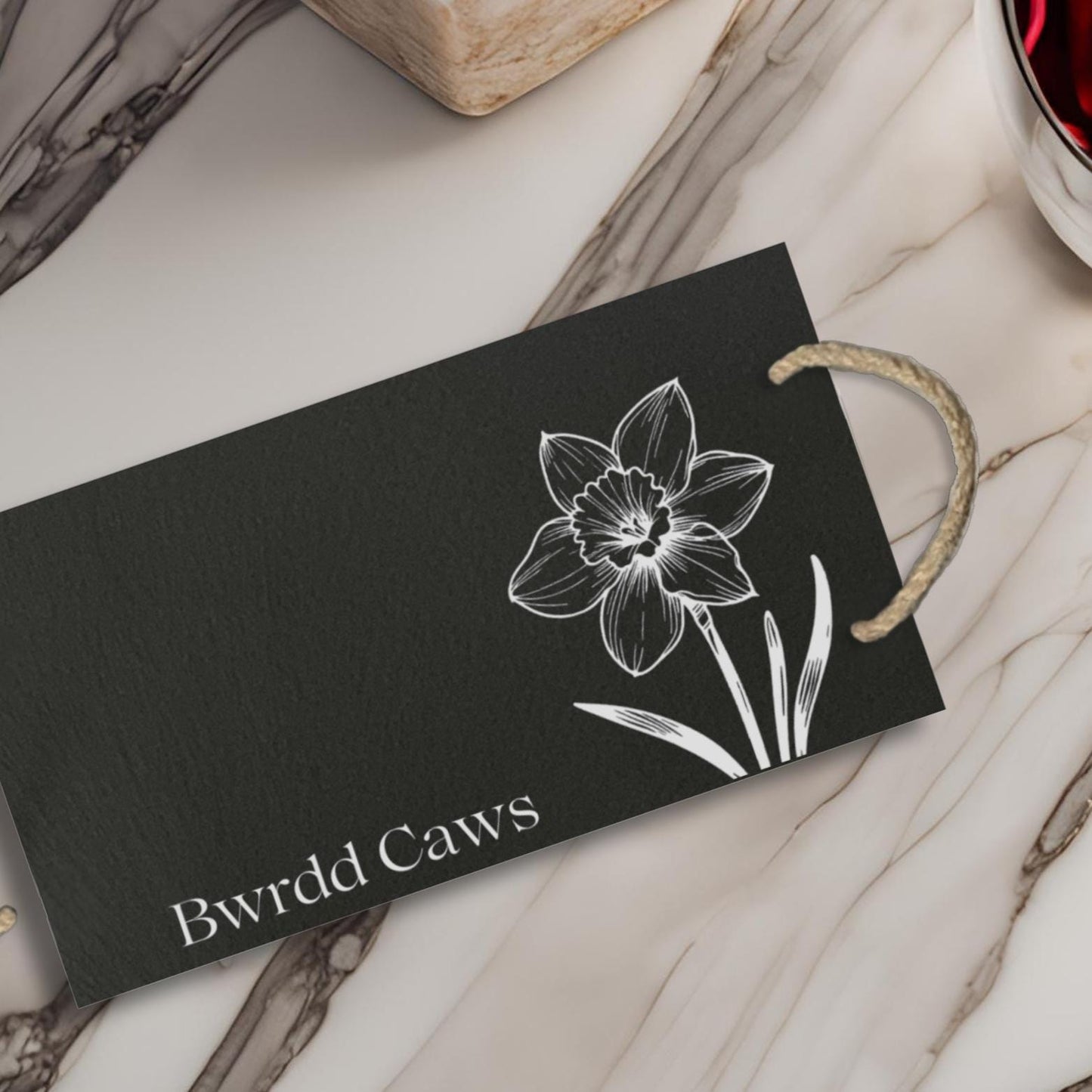' Bwrdd Caws' Welsh Gift Slate Cheeseboard