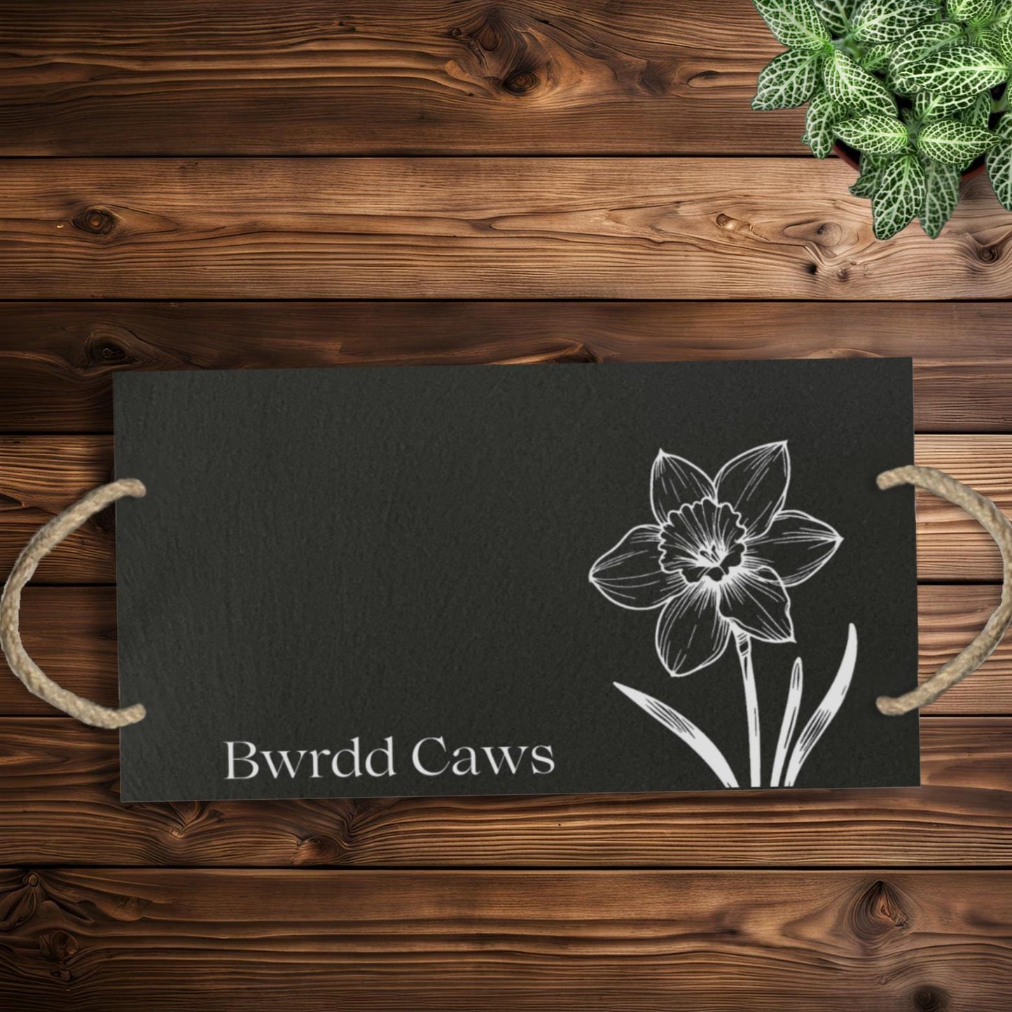 ' Bwrdd Caws' Welsh Gift Slate Cheeseboard