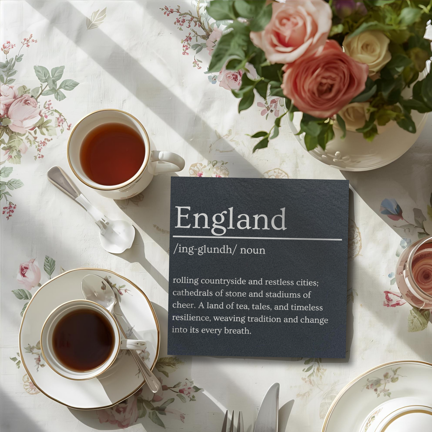 England Dictionary Definition Slate Coaster