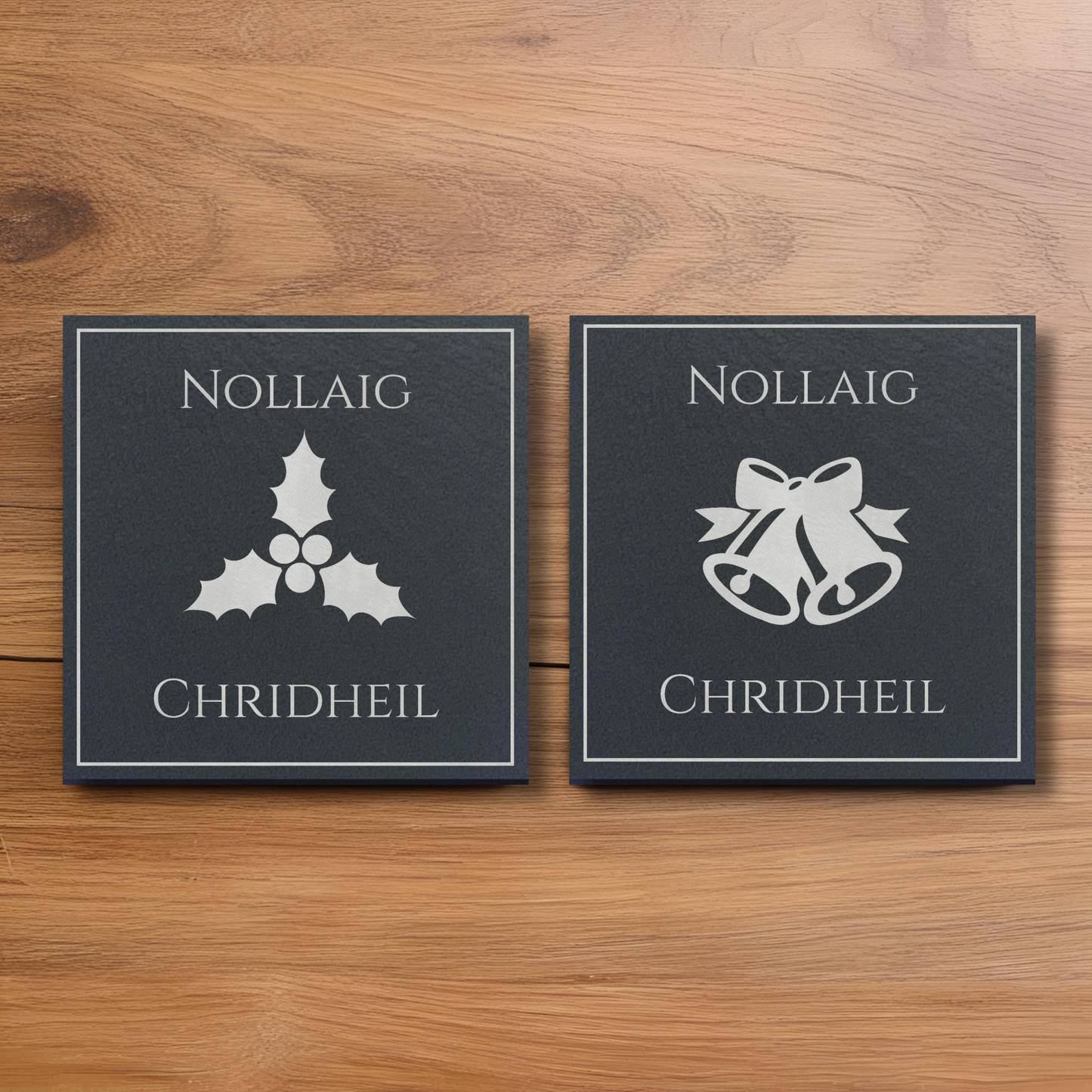 Nollaig Chridheil Scottish Gaelic Christmas Coasters