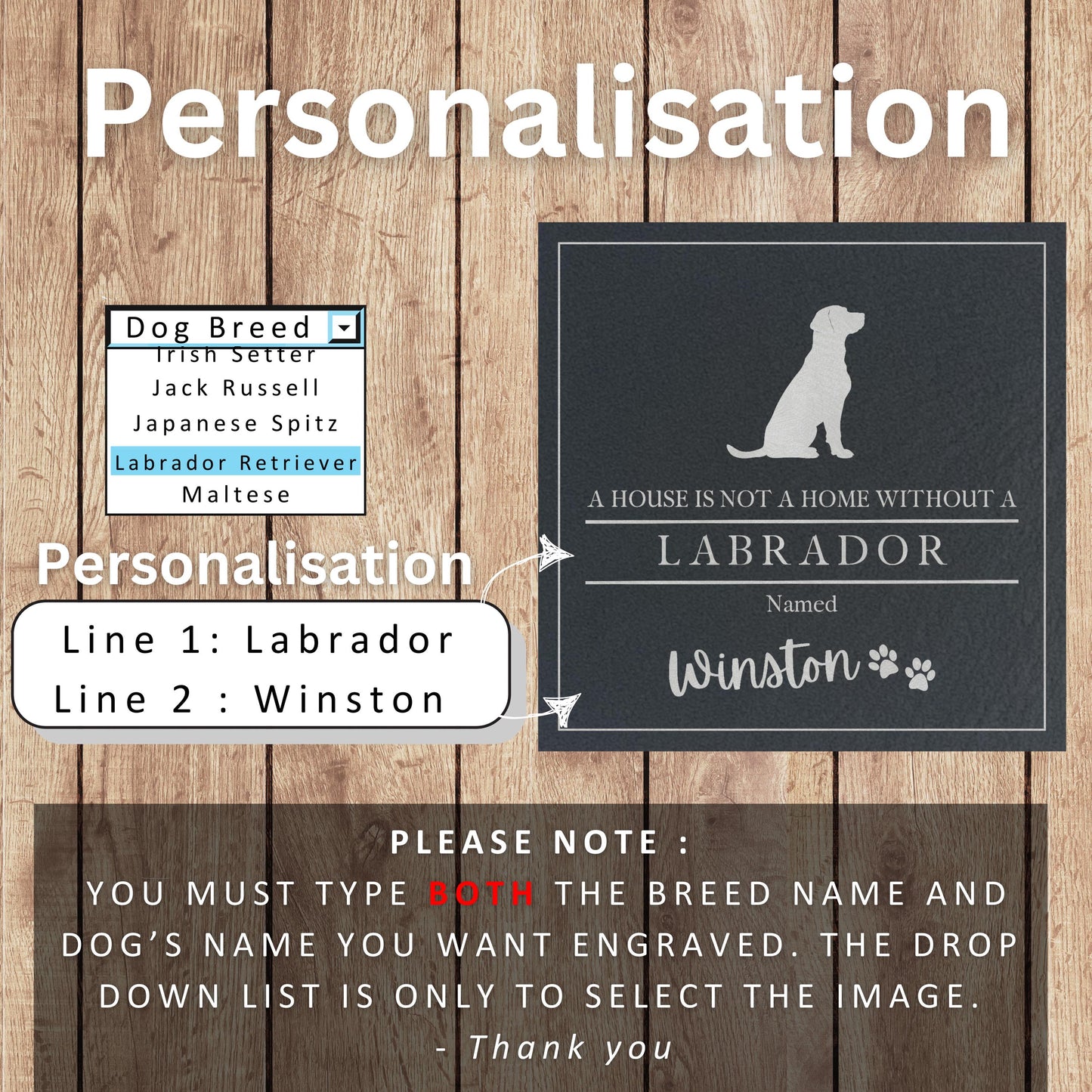 Personalized Dog Breed Coasters