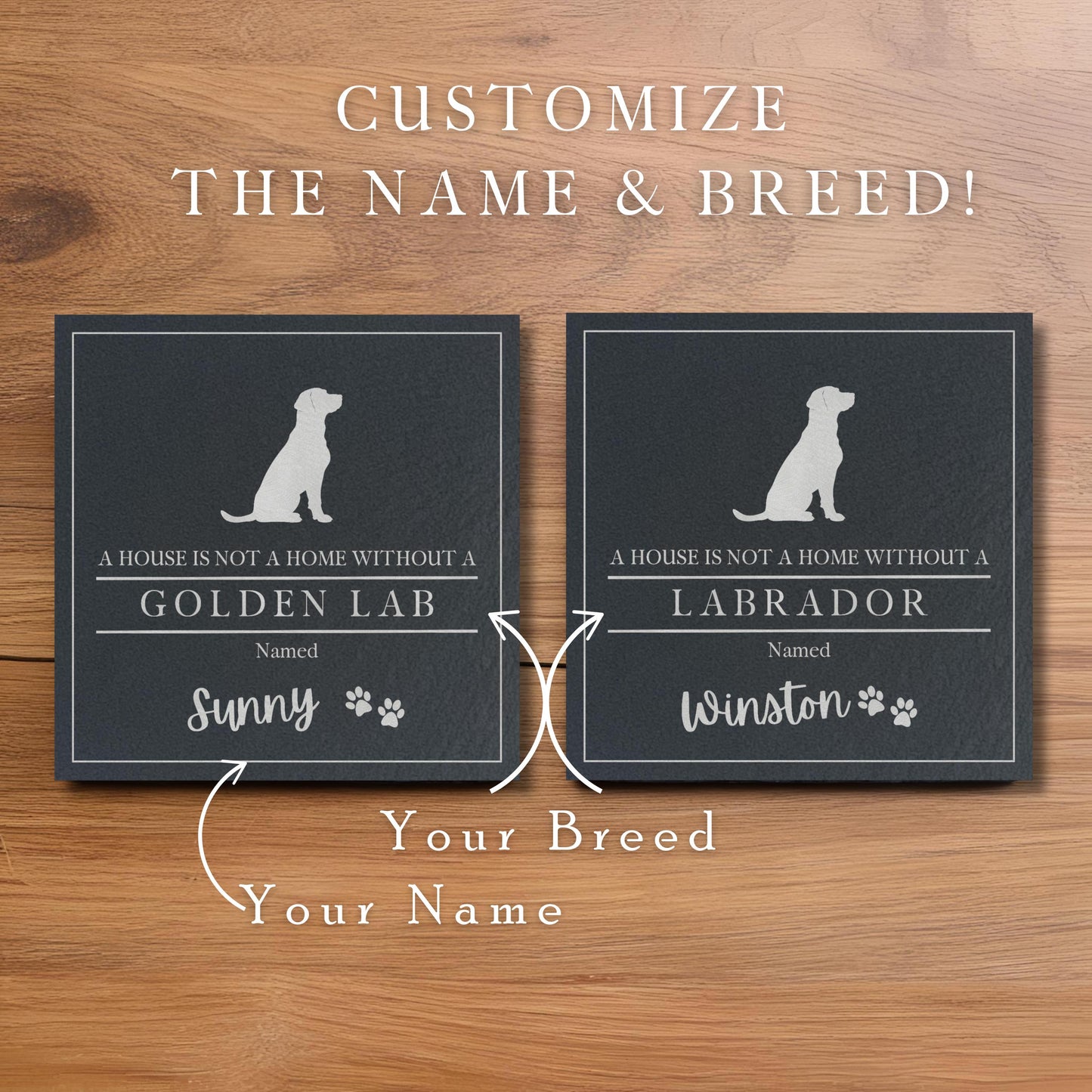 Personalized Dog Breed Coasters