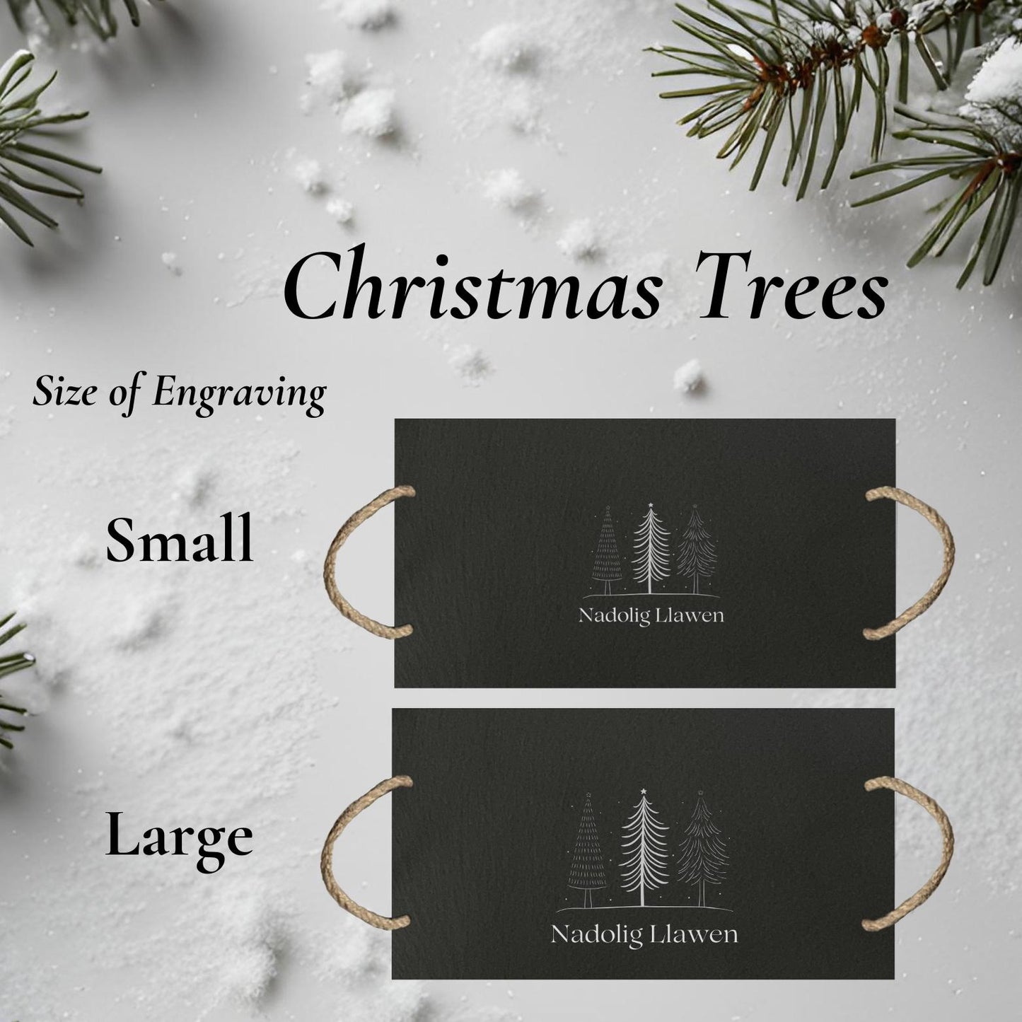 Welsh Christmas Slate Cheeseboard