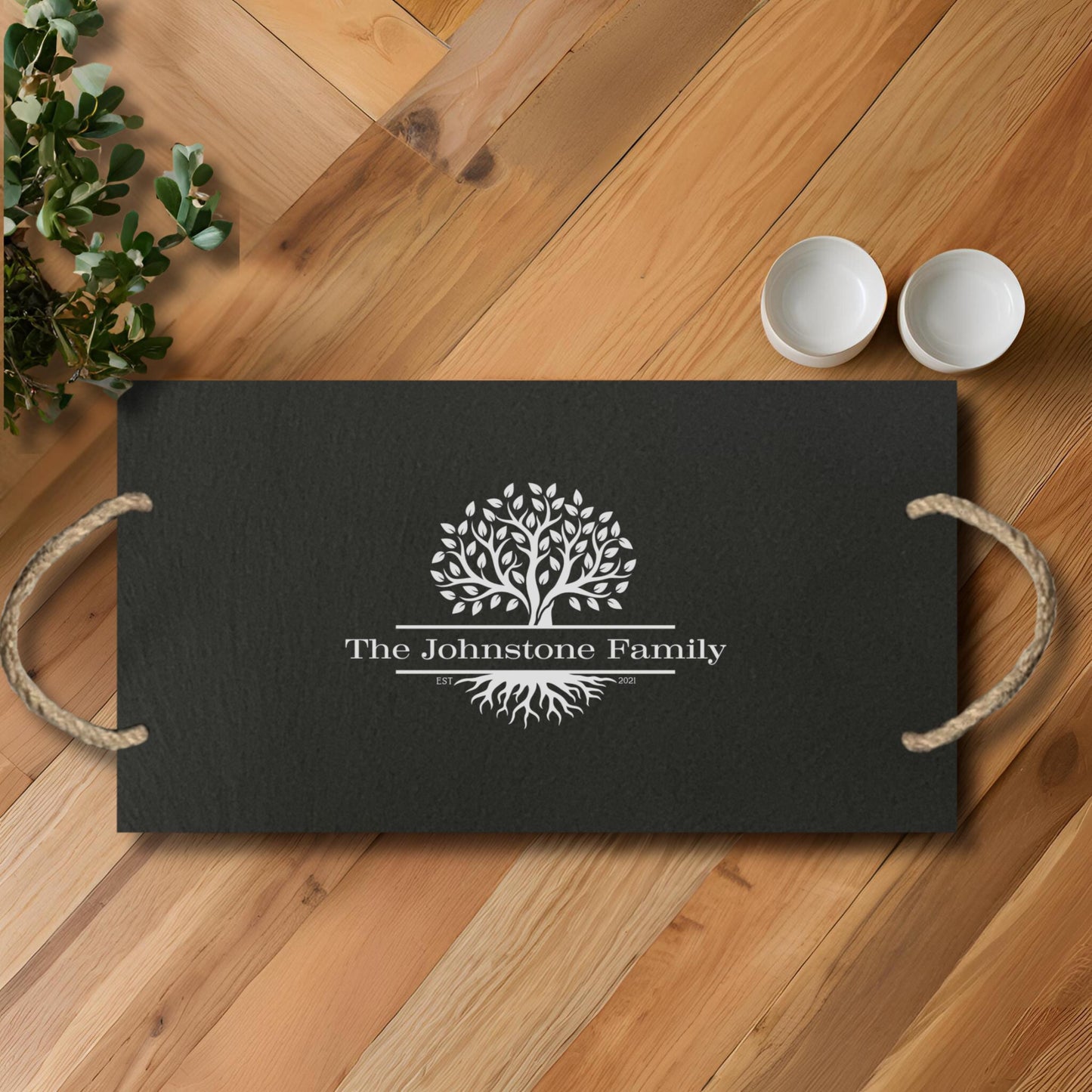 Family Tree Slate Cheeseboard