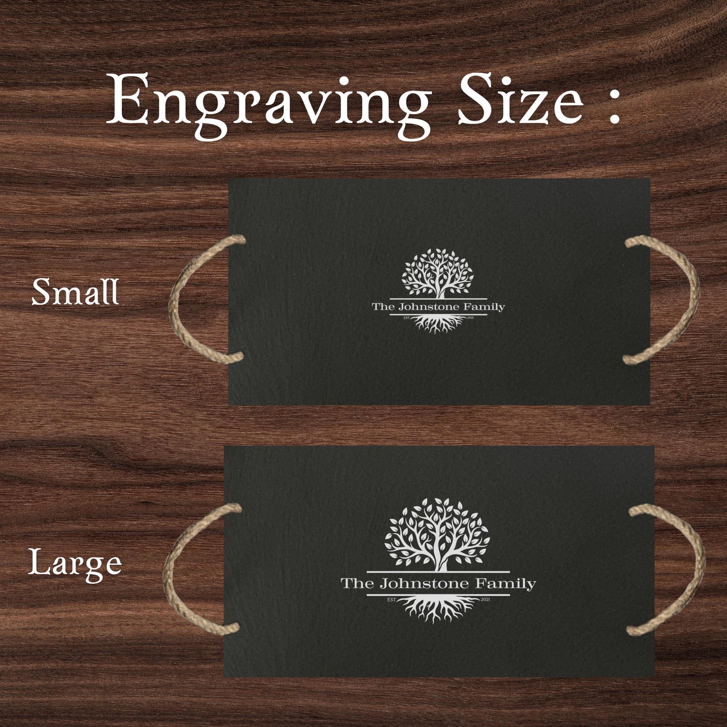 Family Tree Slate Cheeseboard