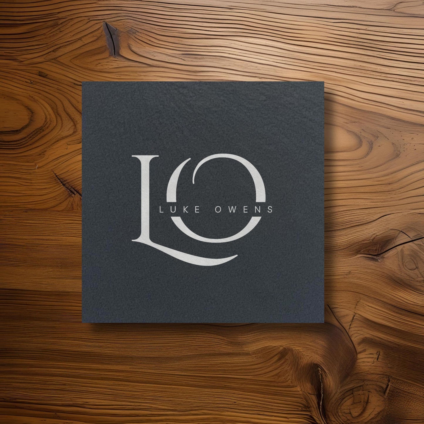 Personalisable Name & Initials Slate Coaster Gift