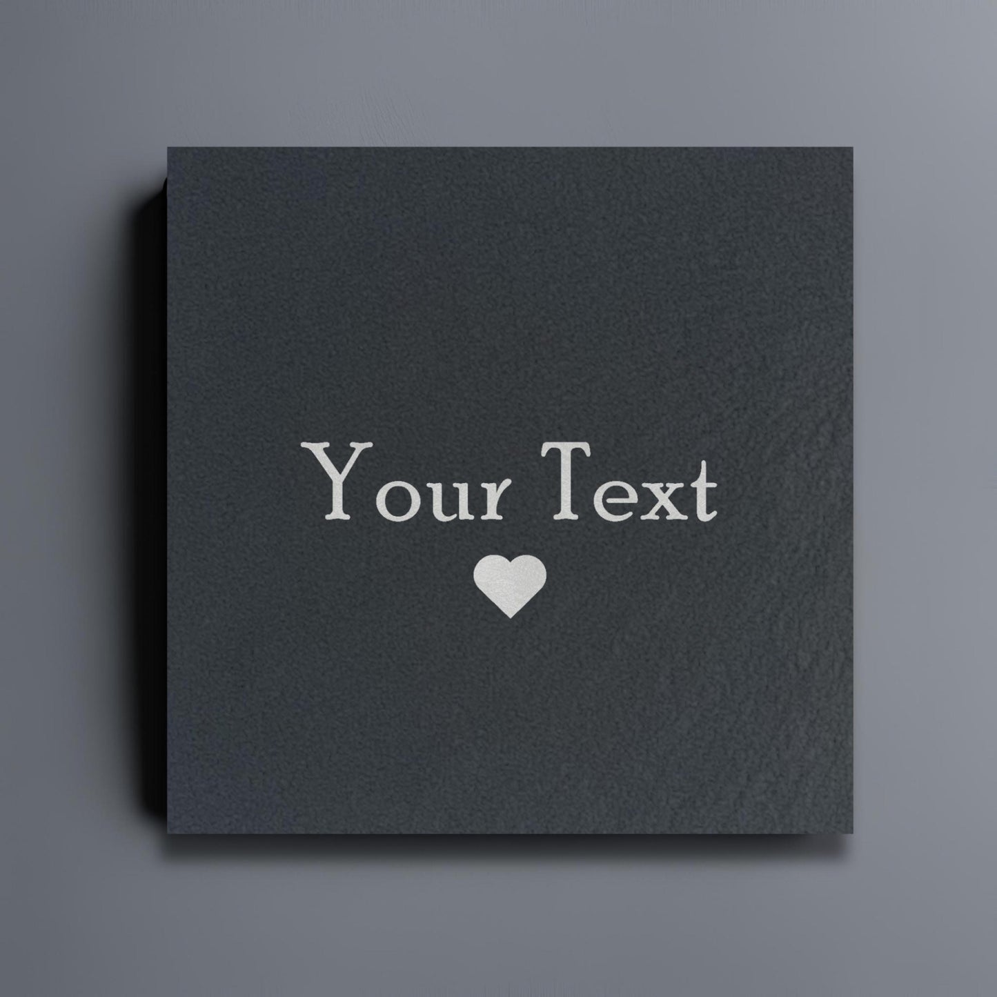 Customisable Slate Text Coasters
