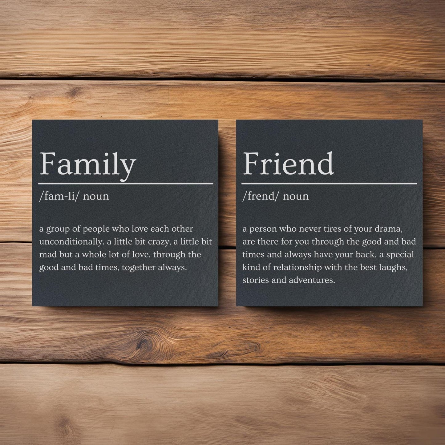 Family Slate Coaster Dictionary Definition Gifts