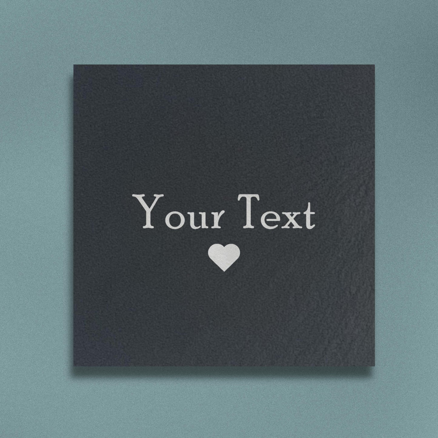 Customisable Slate Text Coasters