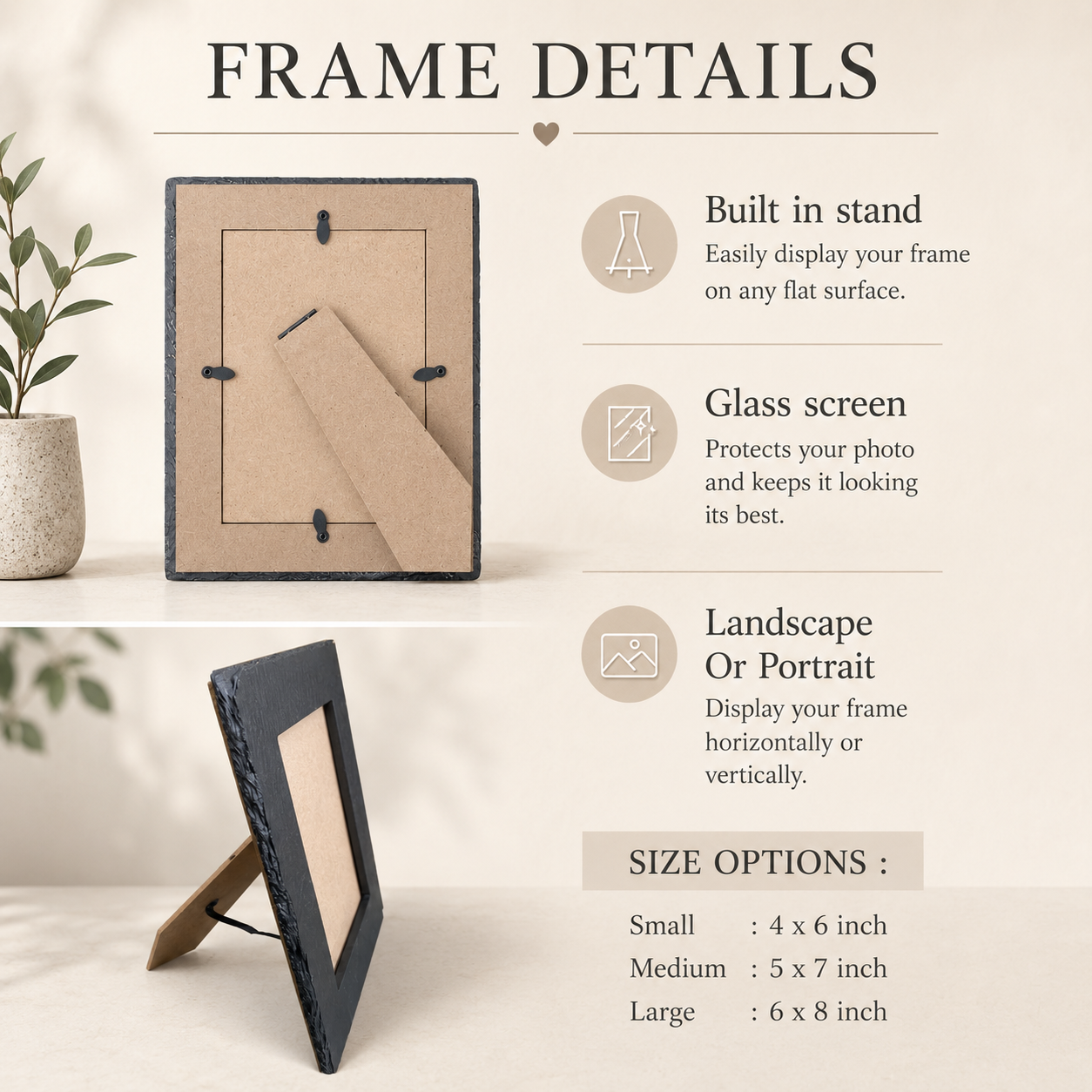 The Gower Customisable Slate Frame