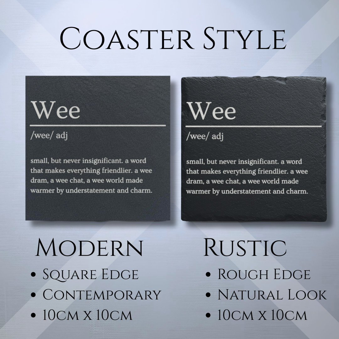 Scottish Dictionary Gift Slate Coasters