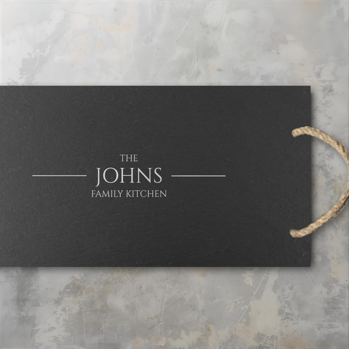 Personalized Family Kitchen Slate Cheeseboard