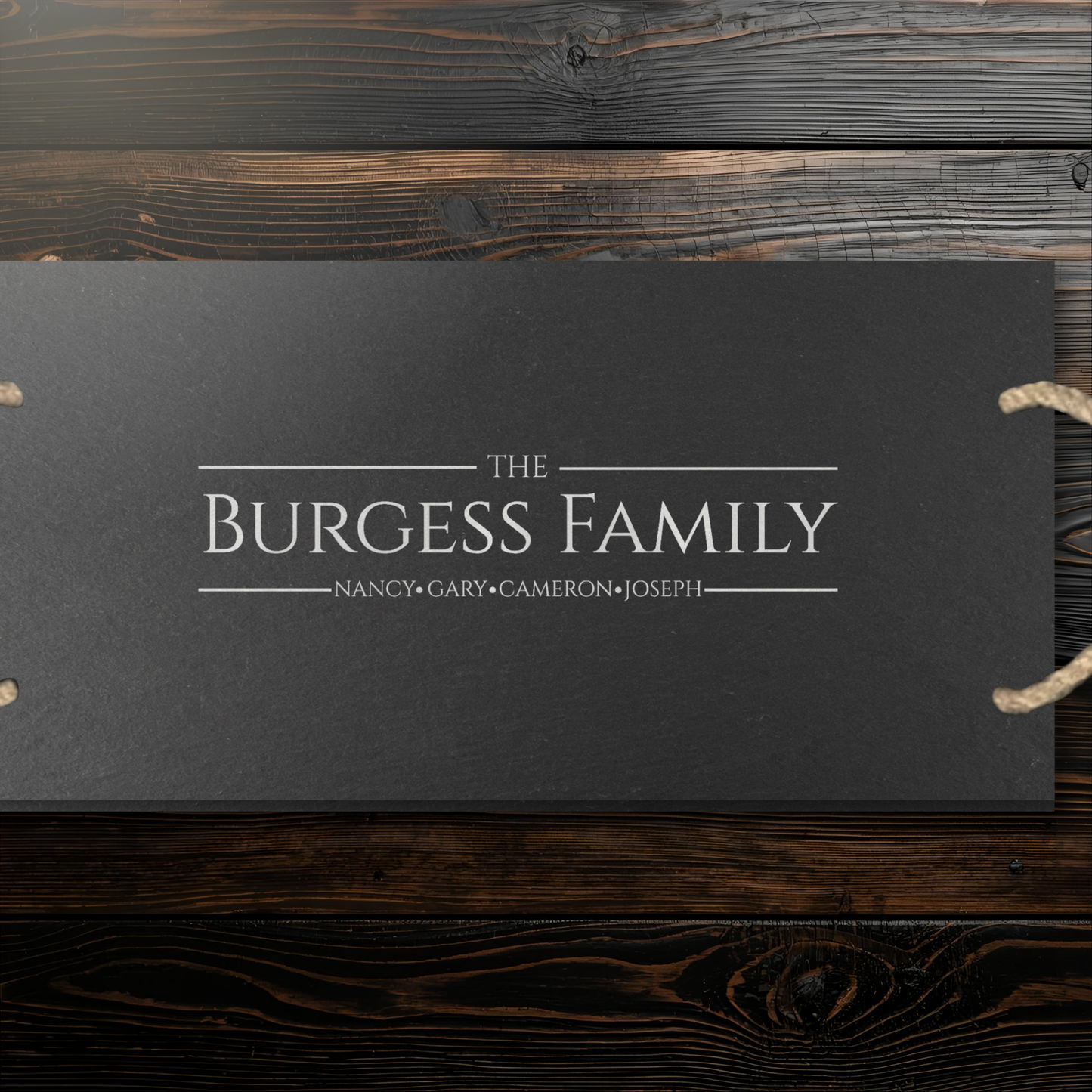 Custom Family Names Cheeseboard
