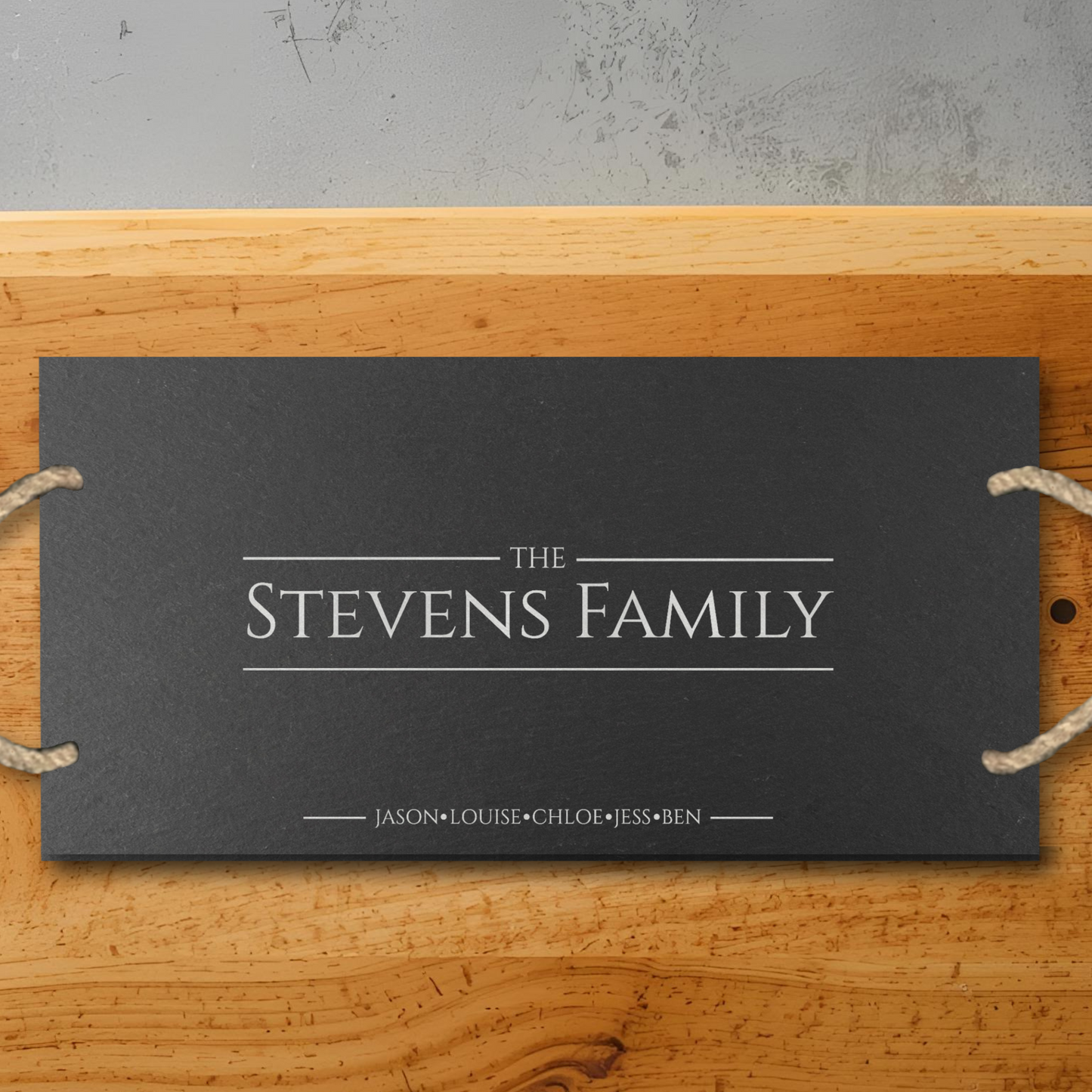 Custom Family Names Cheeseboard