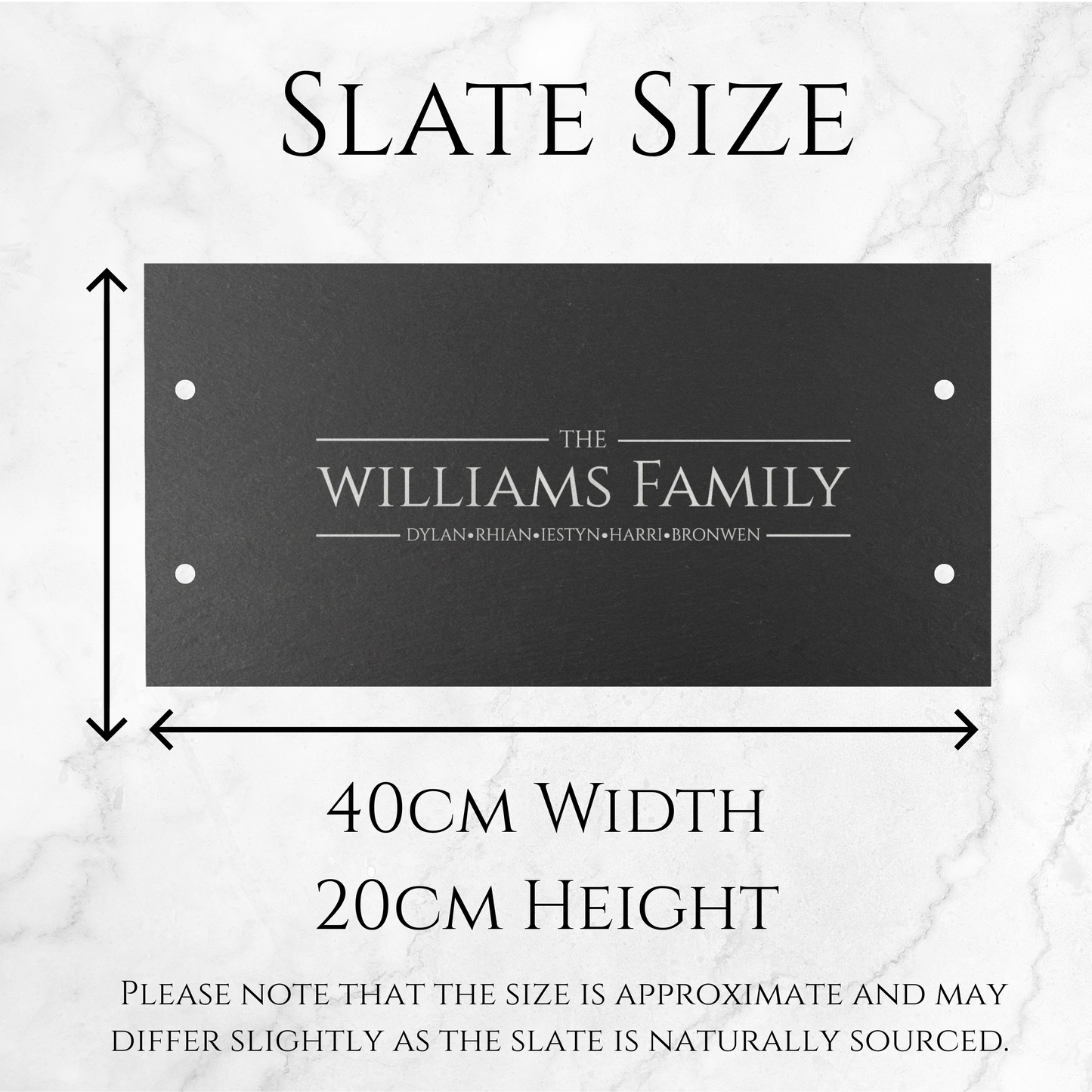 Custom Family Names Cheeseboard