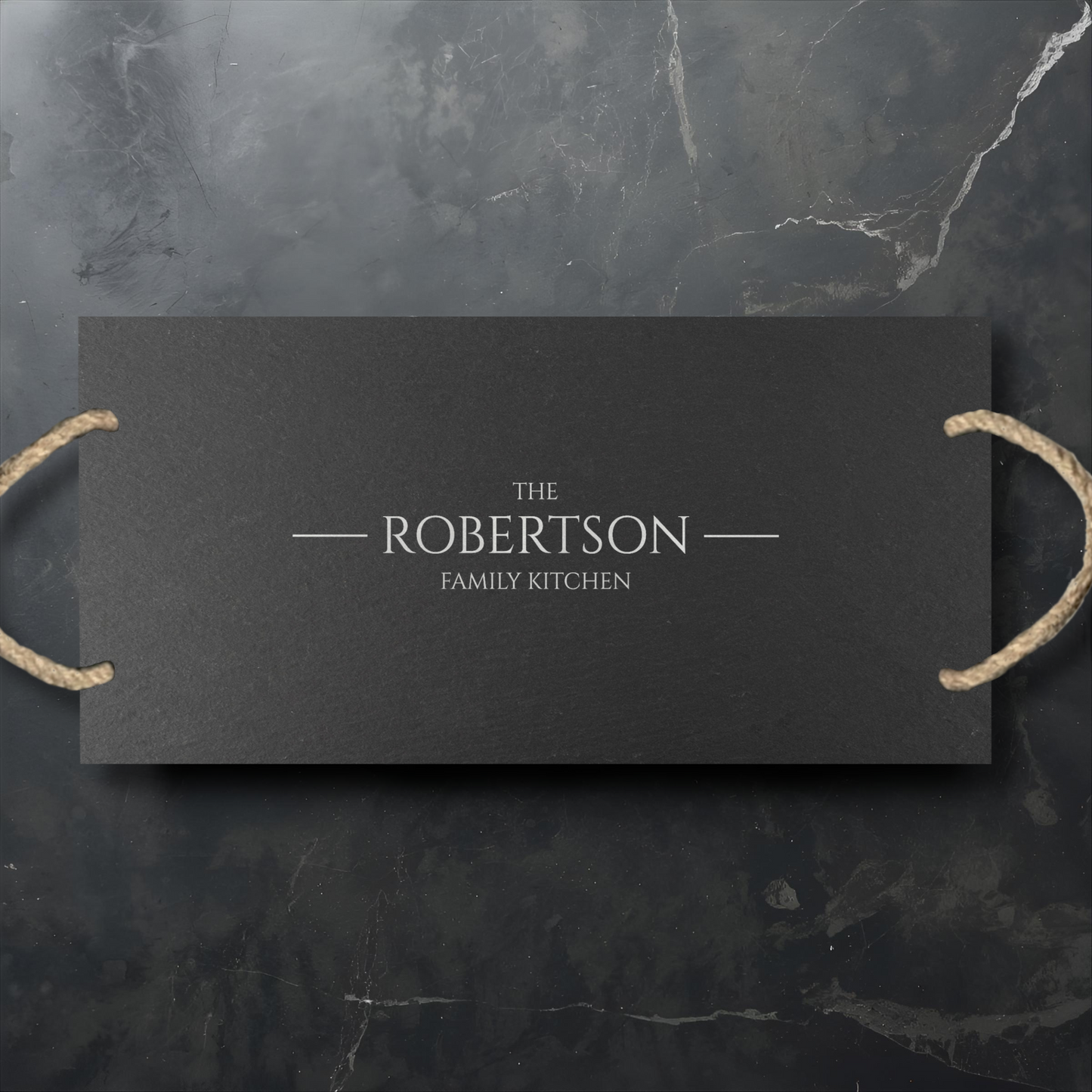 Personalized Family Kitchen Slate Cheeseboard