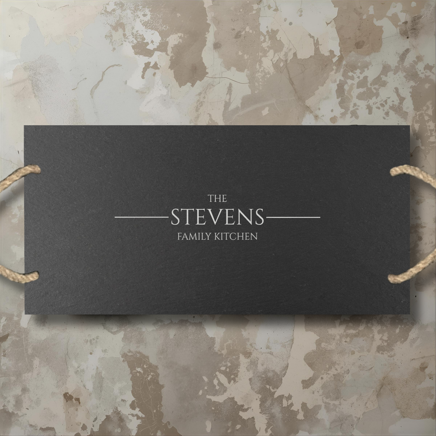 Personalized Family Kitchen Slate Cheeseboard