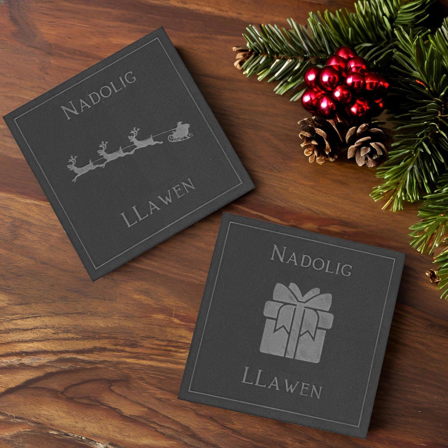 Welsh Christmas Coasters