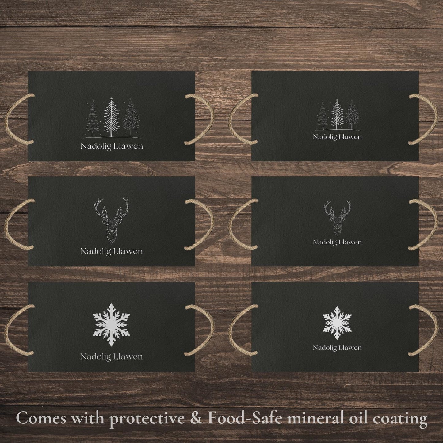 Welsh Christmas Slate Cheeseboard