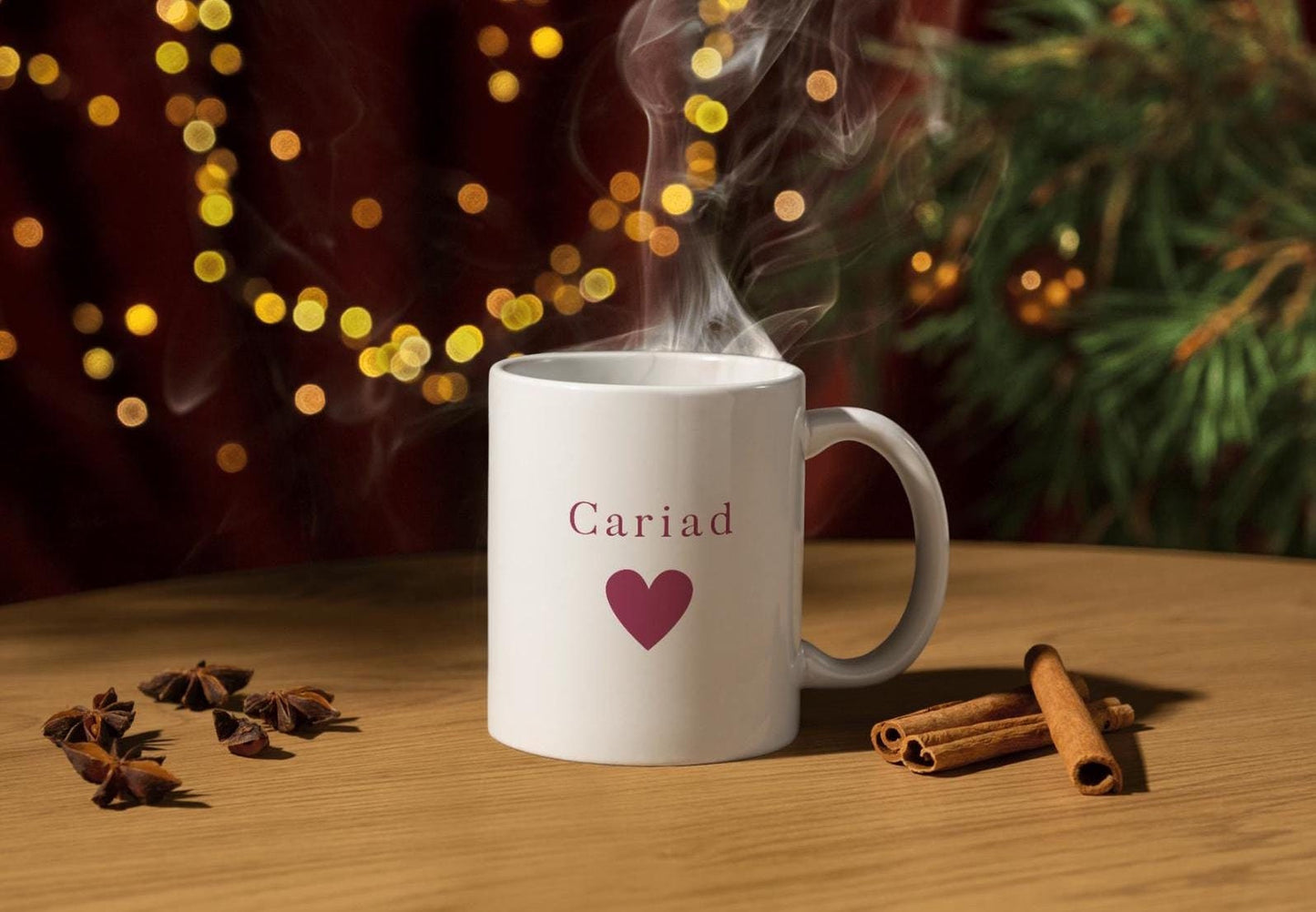 Welsh Gift Mug 'Caru Ti' & 'Cariad'