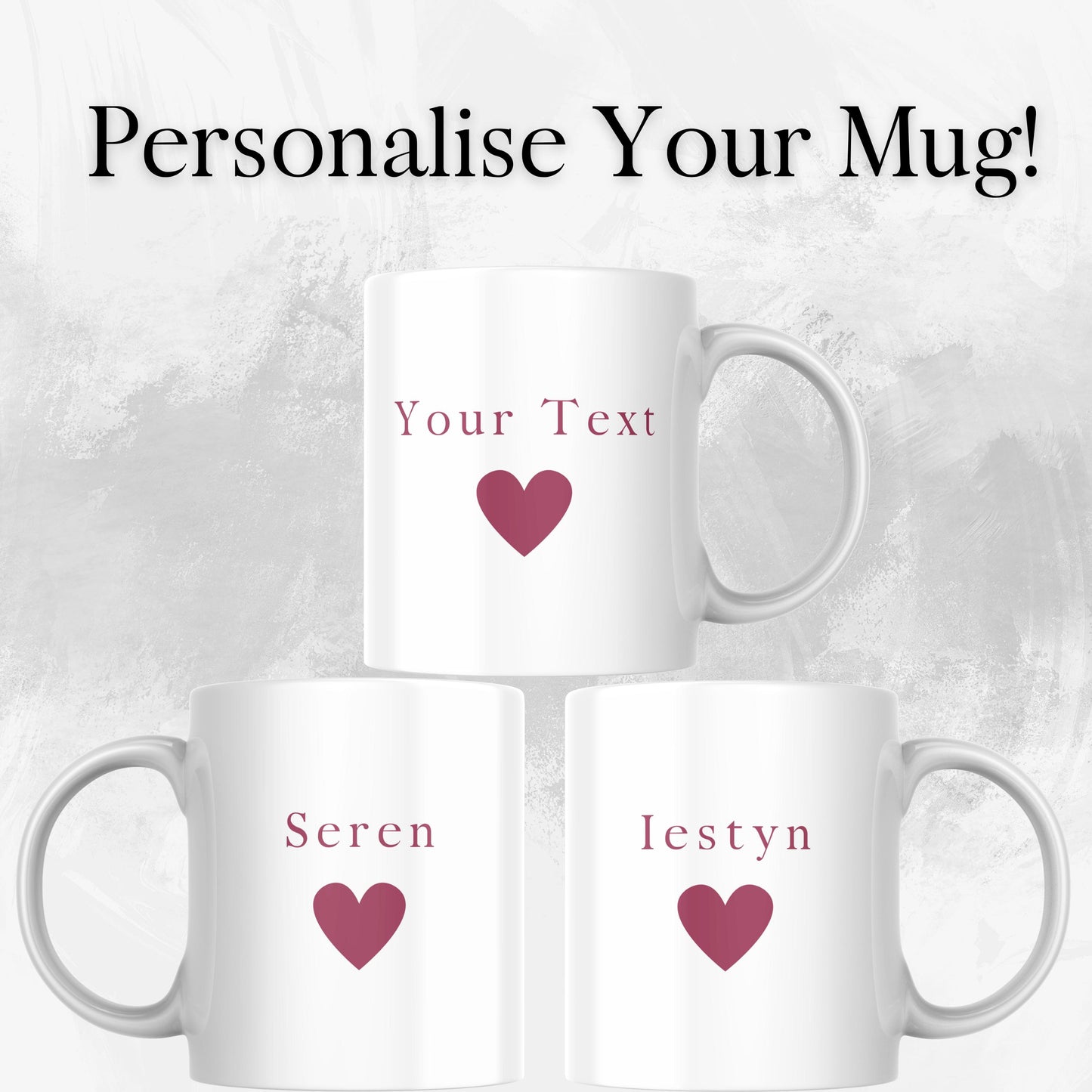 Welsh Gift Mug 'Caru Ti' & 'Cariad'