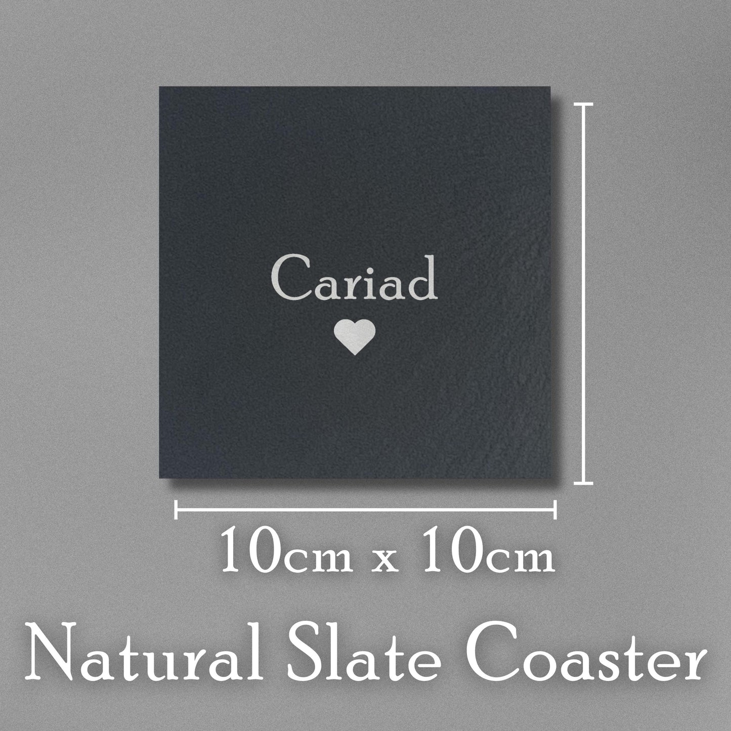 Customisable Slate Text Coasters