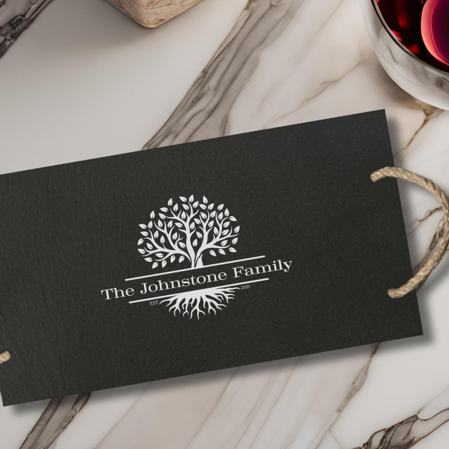 Family Tree Slate Cheeseboard