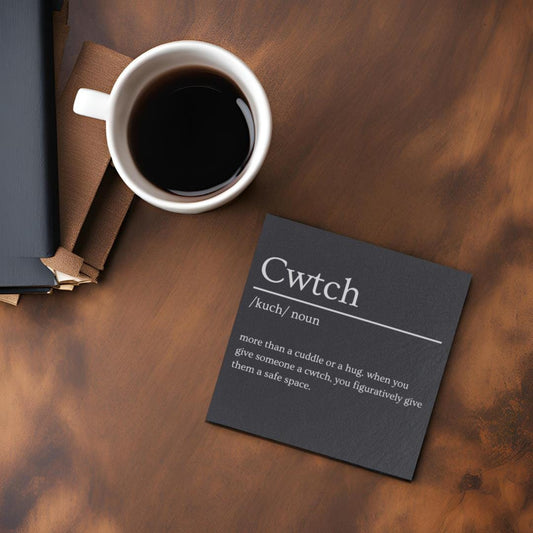Cwtch Slate Coaster