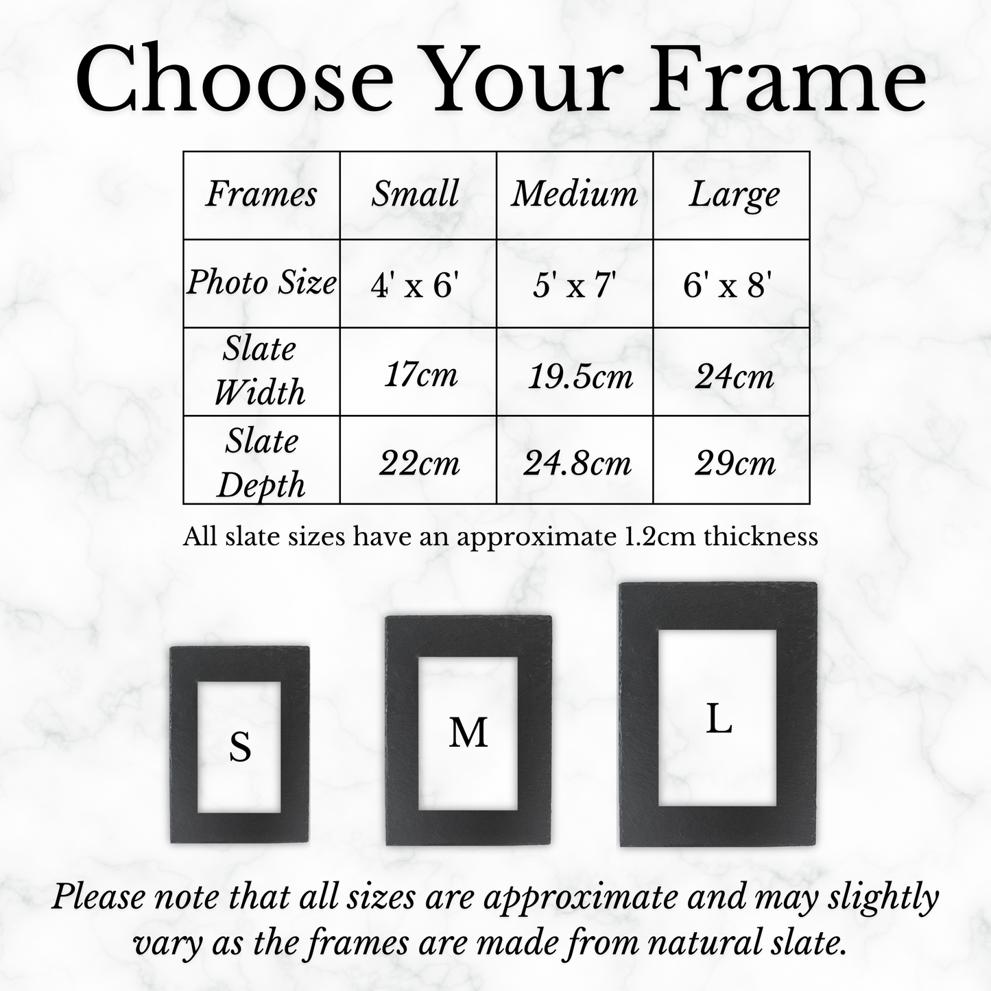 Teulu Welsh Family Customisable Slate Photo Frame