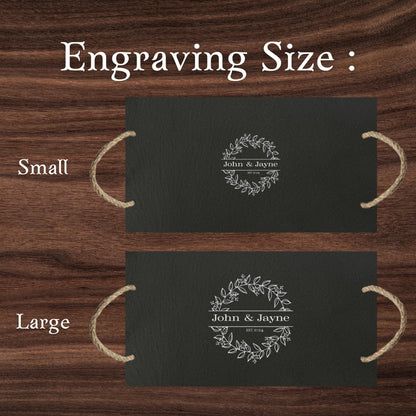 Personalized Couples Slate Cheeseboard