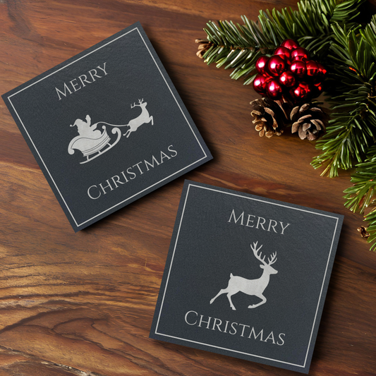Christmas Slate Coasters