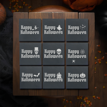 Halloween Slate Coaster Set – Mix and Match