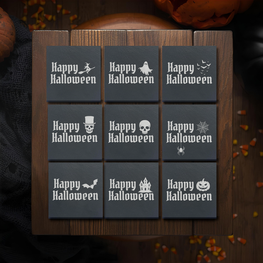 Halloween Slate Coaster Set – Mix and Match