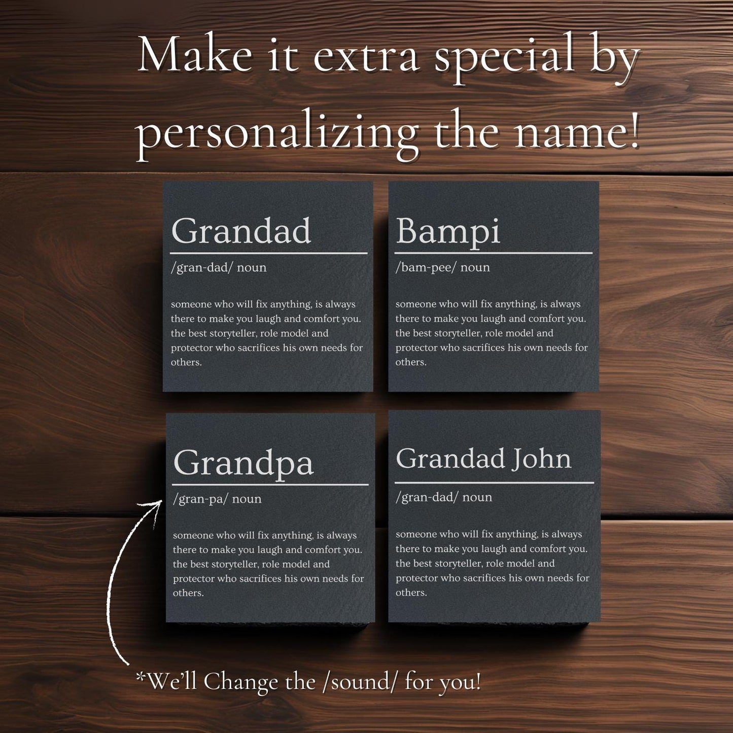 Family Slate Coaster Dictionary Definition Gifts