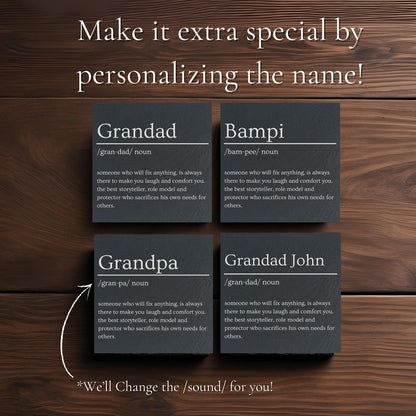 Family Slate Coaster Dictionary Definition Gifts