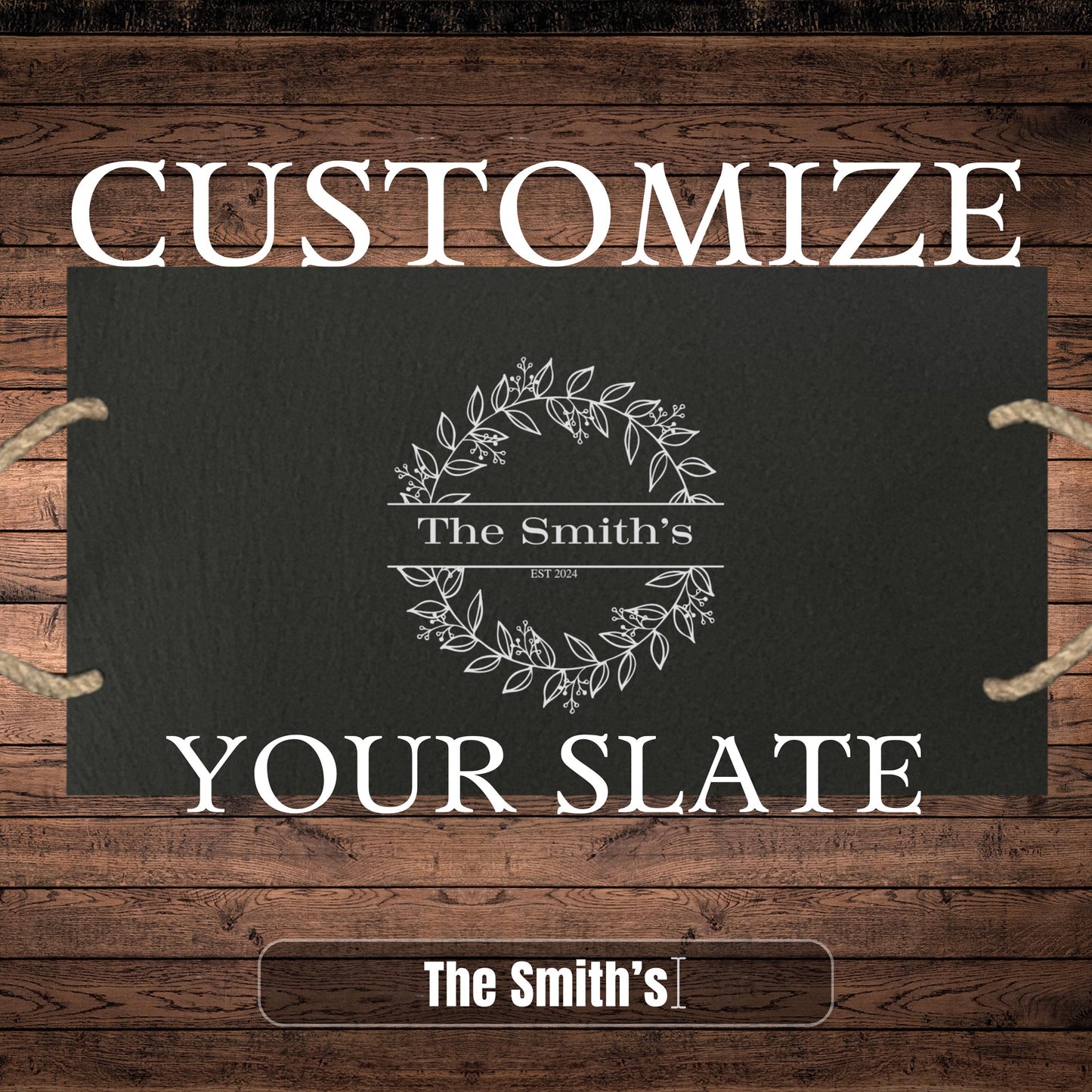 Personalized Couples Slate Cheeseboard