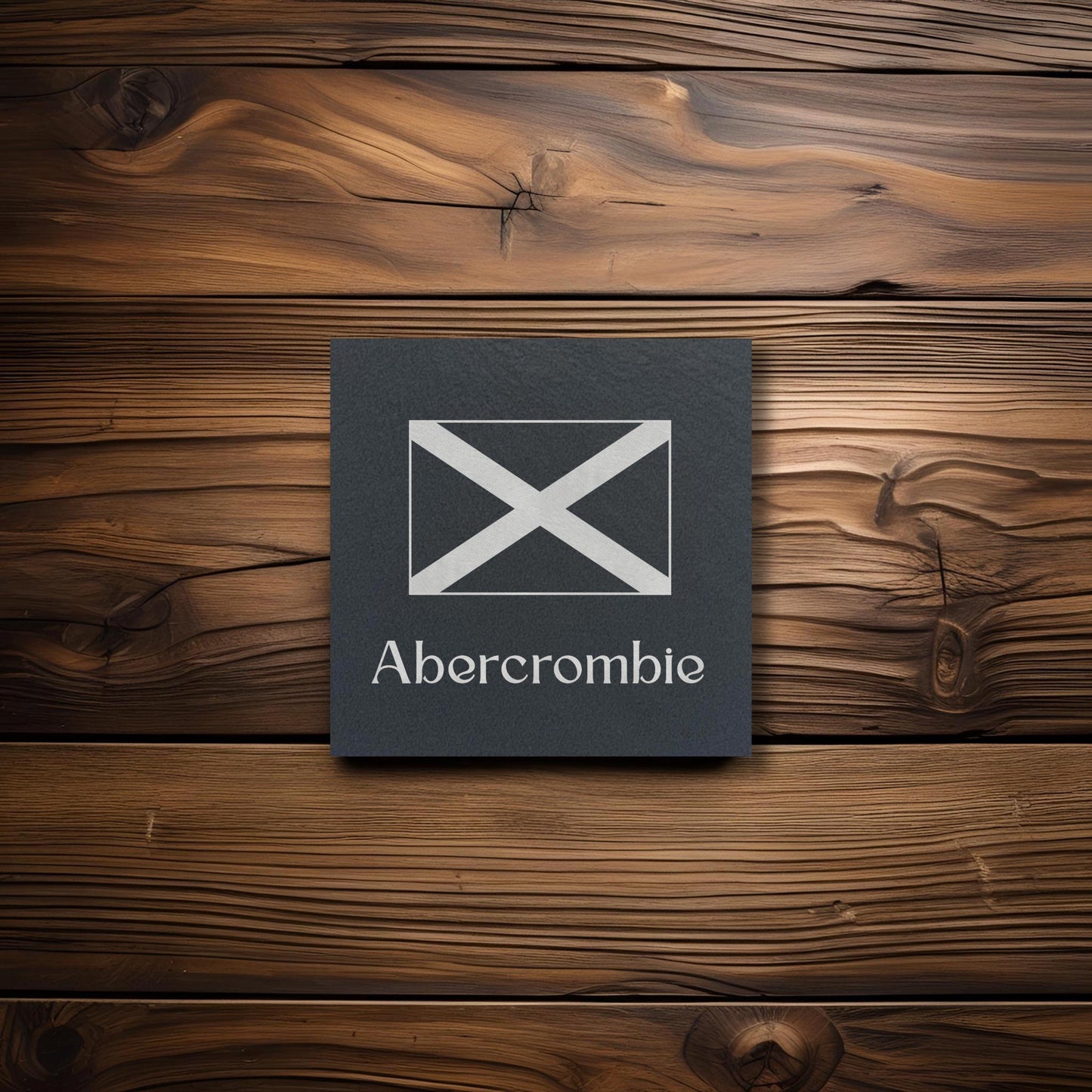 Scottish Flag or Thistle Customisable Slate Coaster