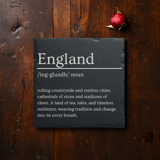 England Dictionary Definition Slate Coaster