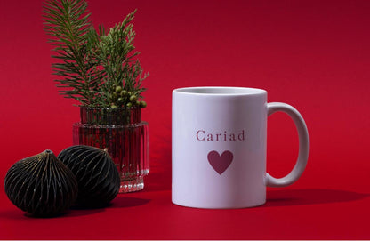 Welsh Gift Mug 'Caru Ti' & 'Cariad'
