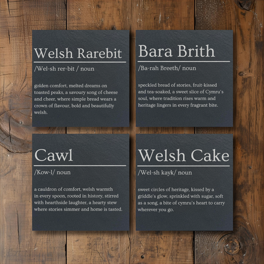 Welsh Foods Dictionary Definition Slate Coasters