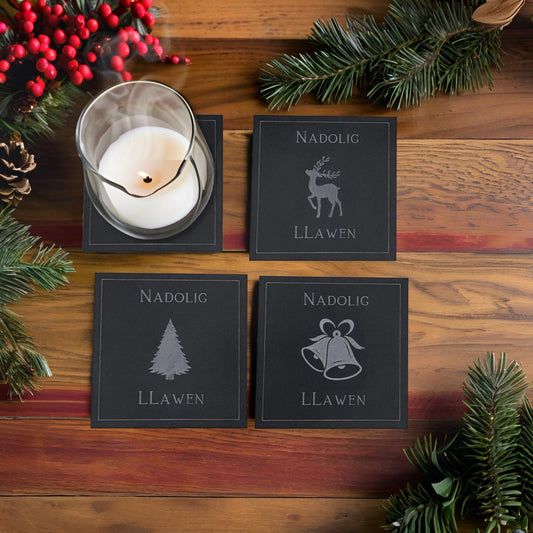 Welsh Christmas Coasters