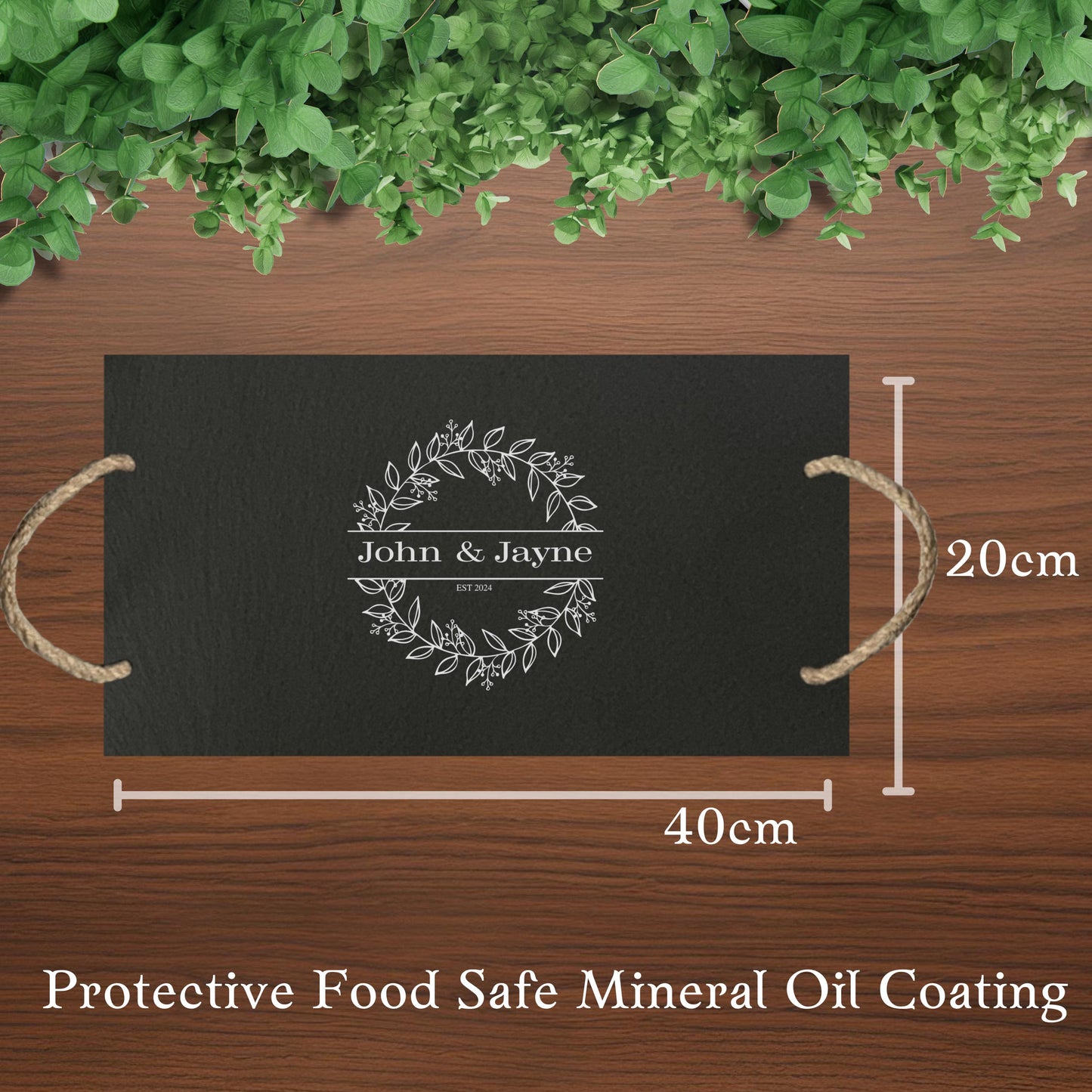Personalized Couples Slate Cheeseboard