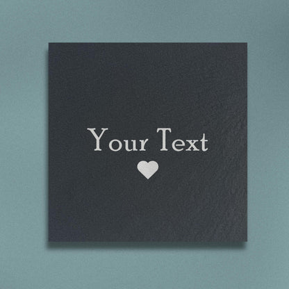 Customisable Slate Text Coasters