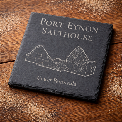 Gower Slate Coaster Set - Welsh Gift Idea